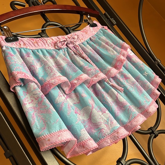 LOVESHACKFANCY X HURLEY Tiered Mini Skirt - Picture 7 of 14